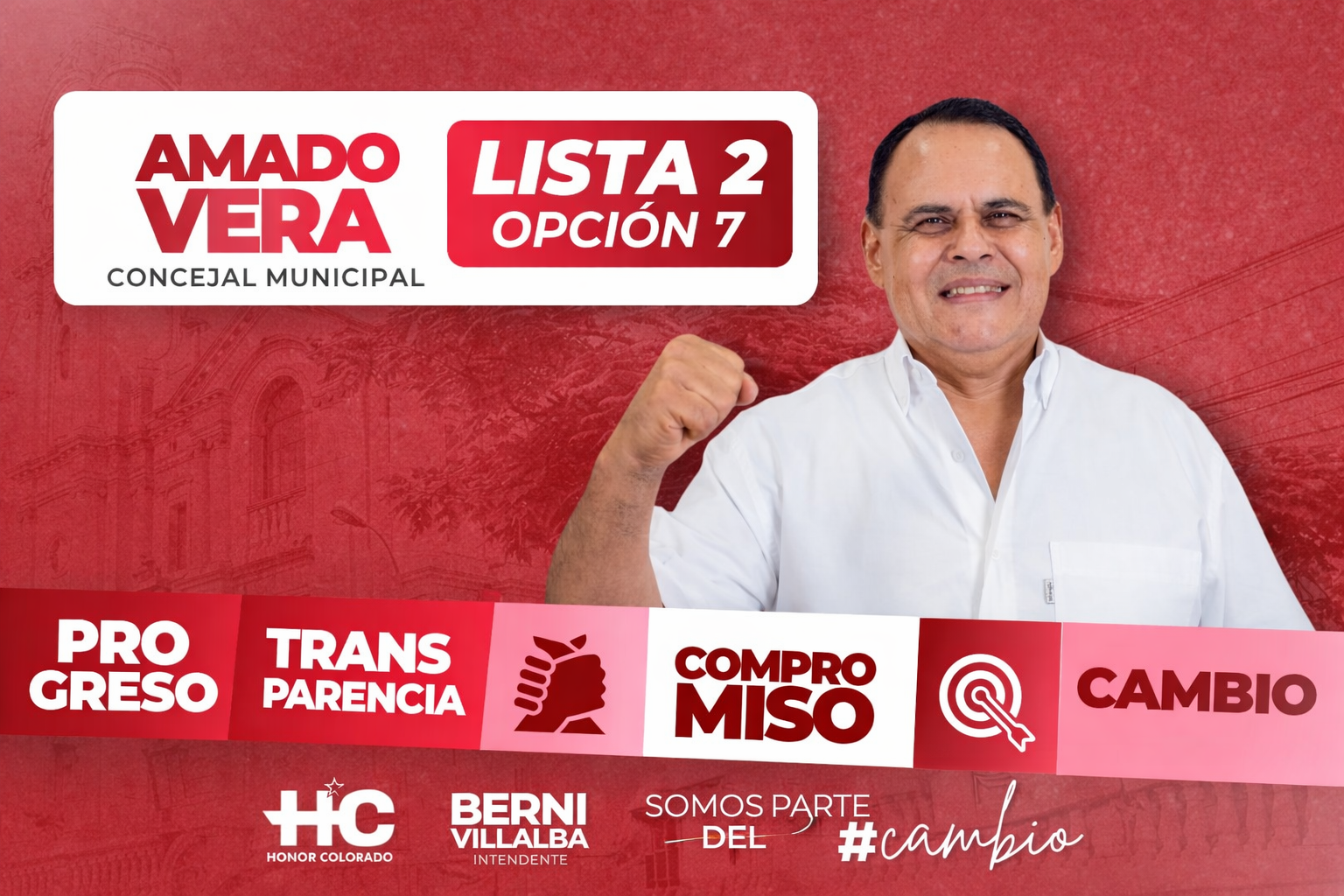 Amado Vera – Lista 2 Opción 7